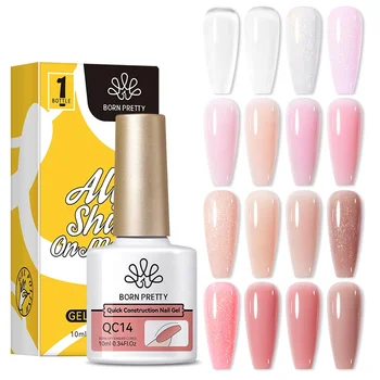 Born Pretty Oem 16 Colors Clear Pink Nude Nail Construct Hard Gel No