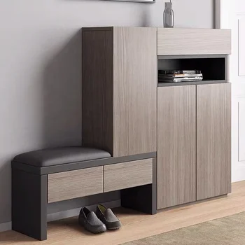 Cheap Hot home furniture Living room Storage Shoe Cabinet Shelf wooden shoe rack