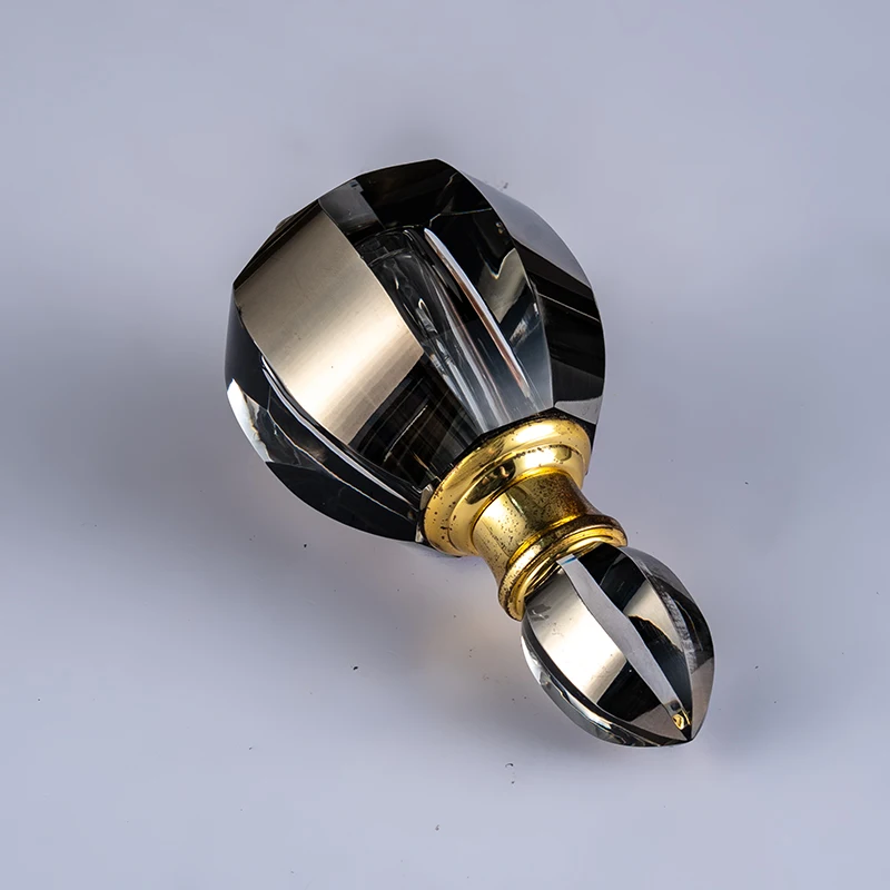 product small bridge hot sale elegant luxury glass empty bottle can be customized 6ml perfume bottle with mirror crystal-7