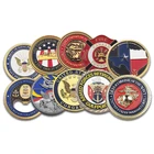 Gold Military Challenge Coins Custom Navy Military American Antique Gold Manufacturer Police 3D Heavy Army Chief Challenge Coins