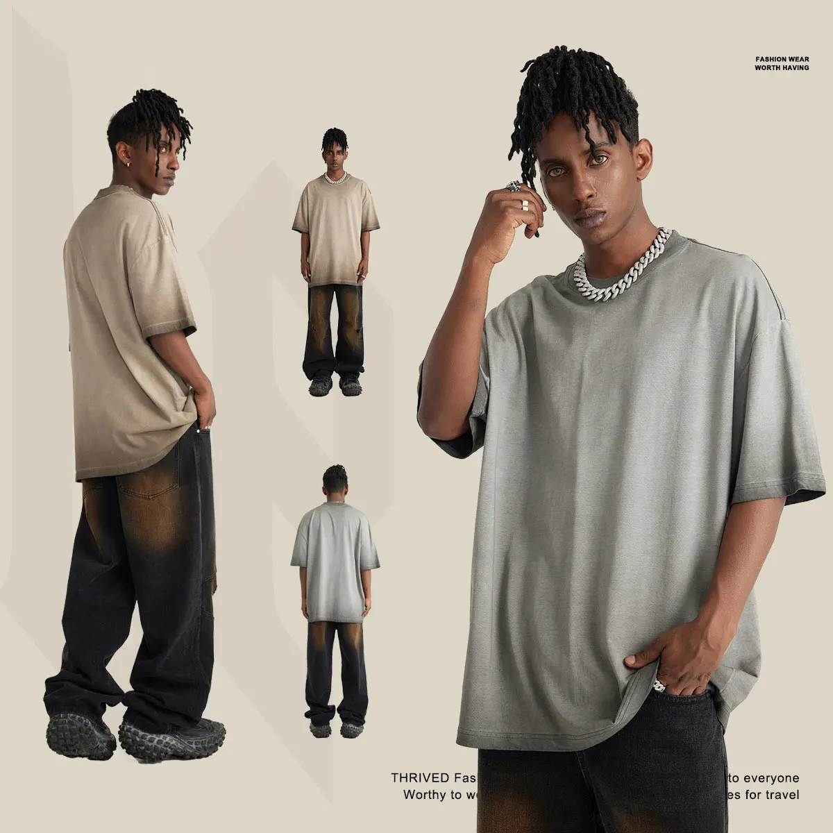 gelan Custom Logo Hot Style Hip-hop Street Wear 100% Cotton Short Sleeve Men's Overzised Printed T-shirts
