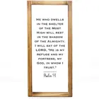 High Quality Quotes Vintage Scripture Spiritual Wood Frame Signs Psalms 91 Christian Wall Decor Wall Art
