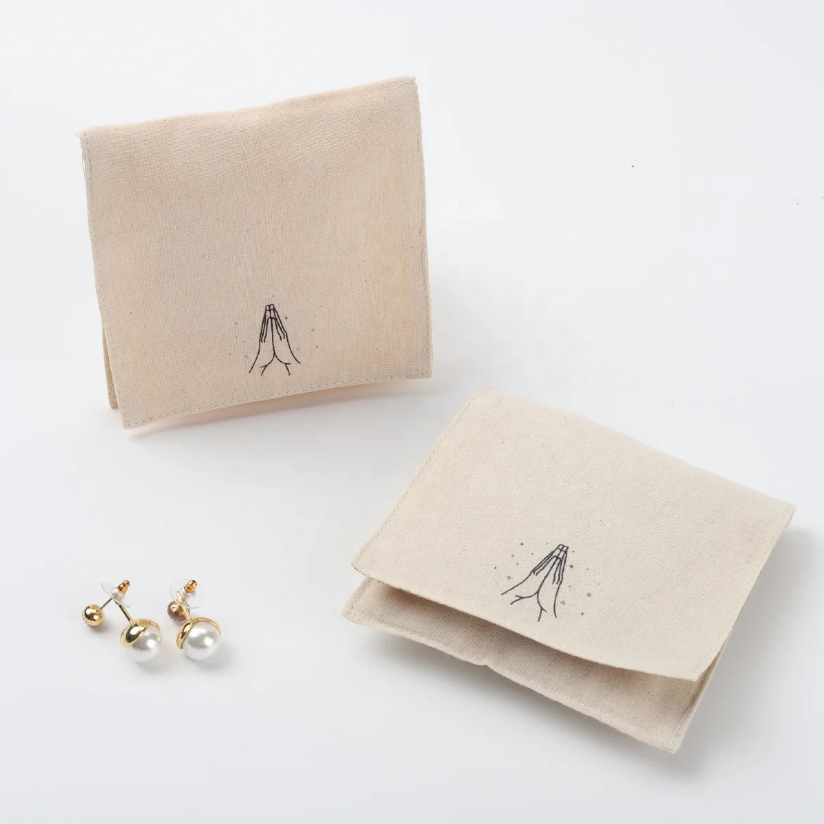 Small Envelope Gift Jewelry Packaging Bag Muslin Envelope Bracelet Necklace Jewelry Pouch