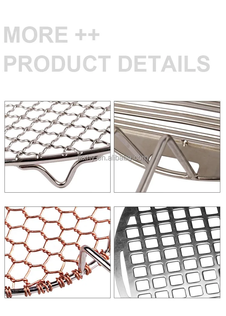 Keyo Rolling Bbq Grilling Basket Stainless Steel Barbeque Grill Net