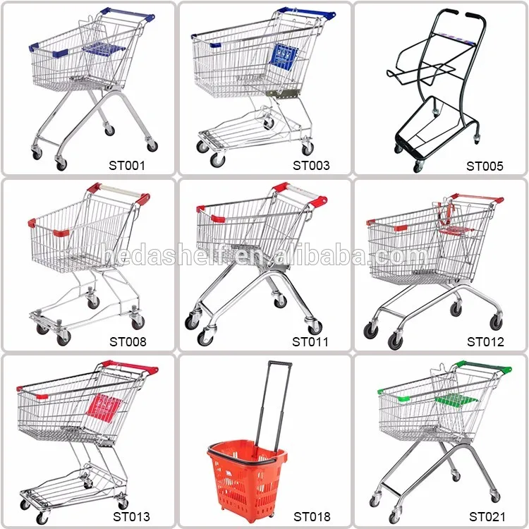 Shopping Trolleys For The Cart With Swivel Wheels