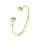 Bracelet Fashion Men Jewelry Stainless Steel Black Zircon Lion Bangle Bracelet