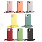 Case Tpu Necklace Phone Case Transparent Shockproof TPU Case With Cord Rope Strap For IPhone 12 Pro Max