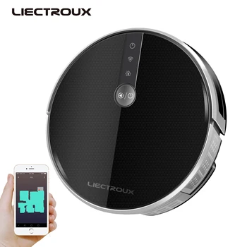 LIECTROUX C30B Automatic Charging Carpet Cleaning Machine Vacuum Cleaner For Home Automatic Sweeping Dust Mobile App Wifi