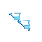 Number Padlock Sealed Disposable Serial Number Marking Plastic Padlock For Transporting Small Items