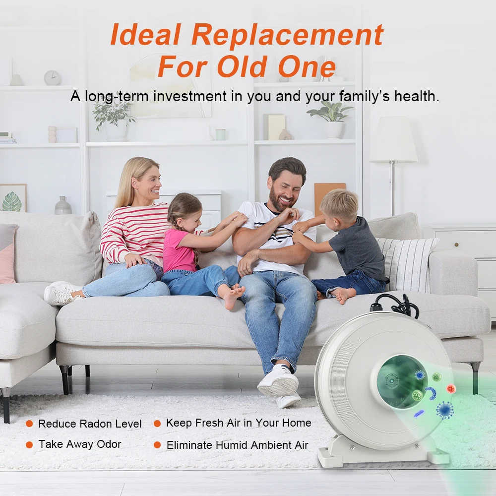 Vent Kit Air Extractor, DCFAIR, RF-110W1-Kit, Plastic - detail 10