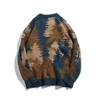 Pattern Custom Custom Latest Design Pattern Jacquard Knitwear Custom Knitted Custom Knit Camo Sweater