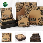 Carton Factory Custom Logo Corrugated Paper Food Carton Pizza Packaging Boxes