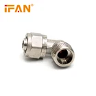 Brass 20 Brass Pipe Fitting IFAN Pex Al Pex Pipe Fittings Brass Elbow Equal 16 20 25 32 Brass Pex Crimp Fitting