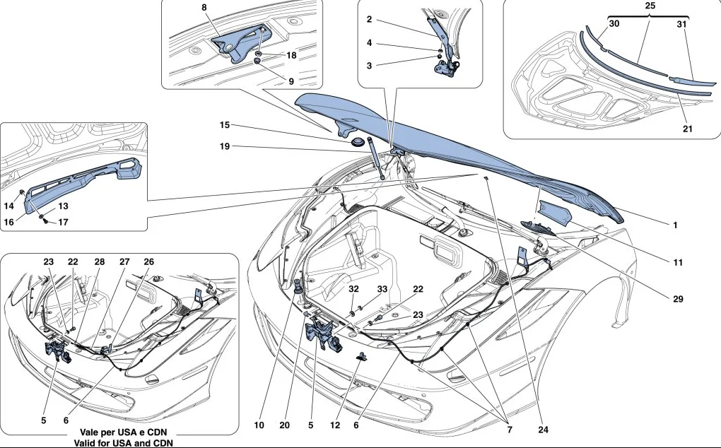 Car Parts Aluminium Alloy Hood For Ferrari 458 Italia Spider Speciale Easy Installation Engine Cover Bonnet Hot Sale 83886711 manufacture