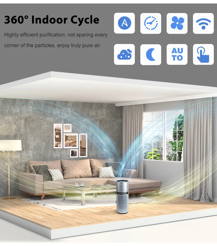 Air Purifier, Electric, HEPA Filter - detail 6