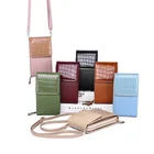 Small Leather Shoulder Mobile Phone Bag Crossbody Cellphone Wallet Purse Lightweight Handbags For Women