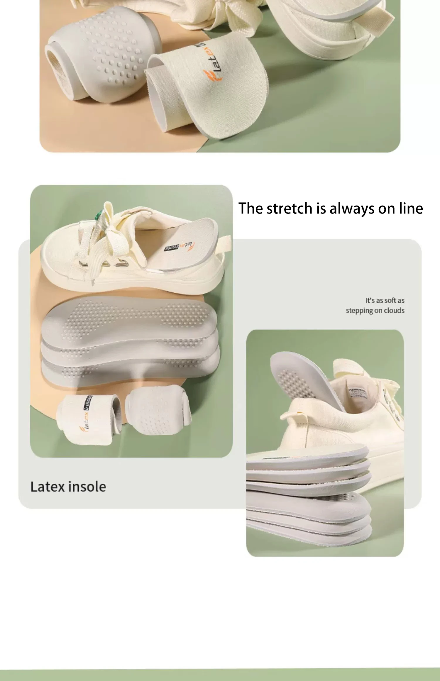 Latex Leather Shoe Insoles Wholesale Breathable Pads Latex Leather Shoe Insoles Wholesale Breathable Pads