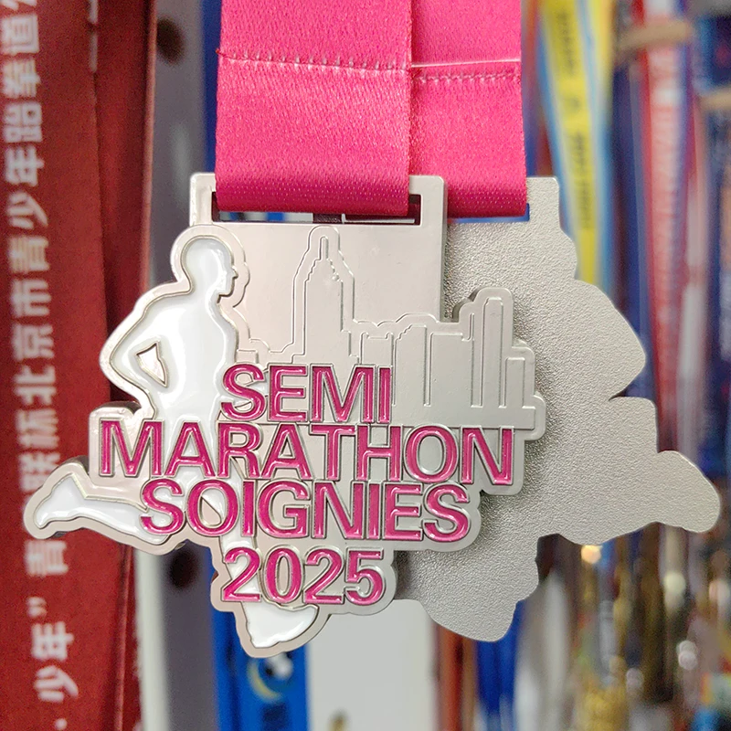 High Quality Custom Souvenir Awards Medal Running Run 3D Finisher Road Mountain Bike Cycling Medals details