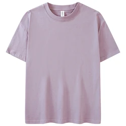 Wholesale High Quality 100% Cotton Heavy 250g Slim Fit Shortsleeve Plain Custom Plus size Men T Shirt