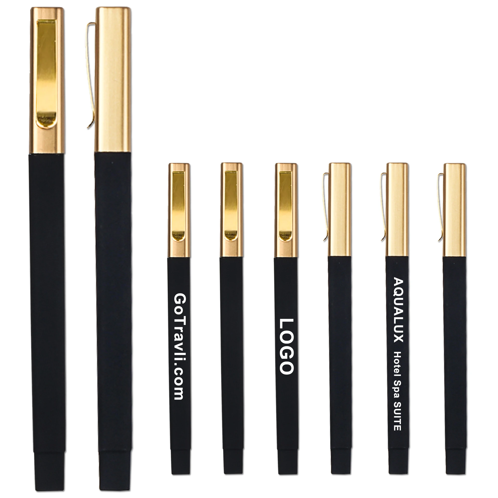 Hot selling luxury gold clip rubber square hotel ball pen with custom logo ballpoint pen promotional pens Hot selling luxury gold clip rubber square hotel ball pen with custom logo ballpoint pen promotional pens