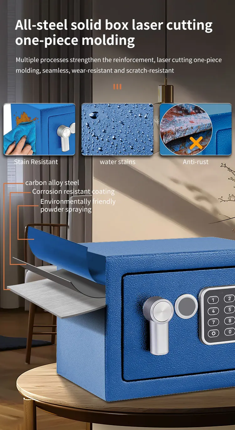 CEQSAFE Mini Digital Safe for Home Use Luxury Electronic Security Money Box details