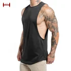 Sport Wears Gym Most Trustworthy Manufacturer Sport Safety Mens Vests Gym Wear Plain Fitted Gym Tank Tops