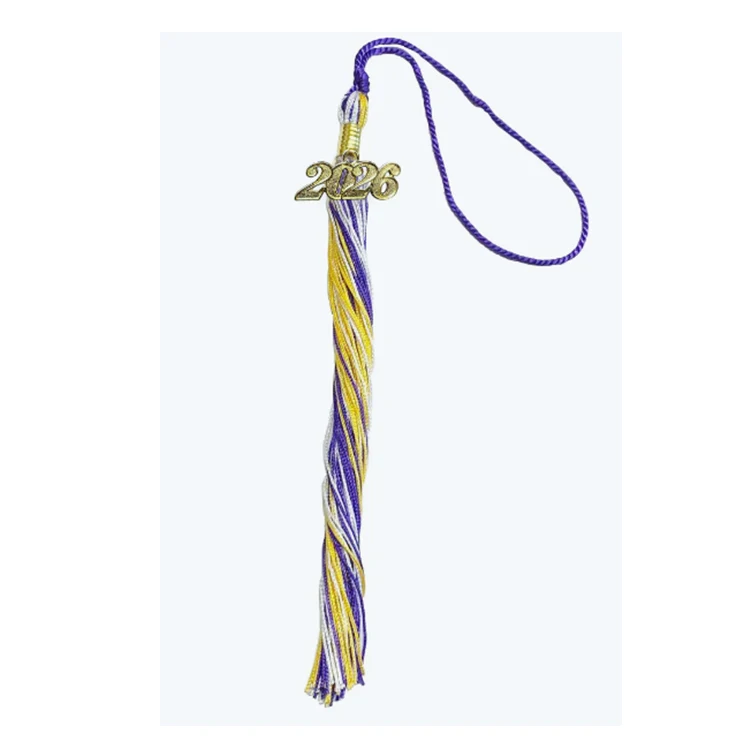Wholesale Triple Color Available Graduation Tassel with Year Charm supplier