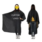 Black Cape Black Cape New Fashionable Hair Cutting Black Salon Cape Barber Cape For Sale