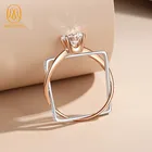 9k Engagement Ring AAA Gems 2 In 1 Carat Rings 9K Moissanite Rings White Gold Rose Gold Engagement Ring