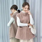 Vest 2020 Autumn And Winter New Casual Fashion 100% Wool Solid Color Ladies Fur Vest