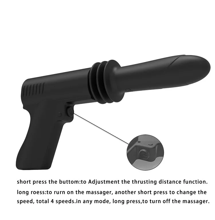 Novelty Hot Sale Pistol Vibrator Automatic Sex Machine Gun Dildo