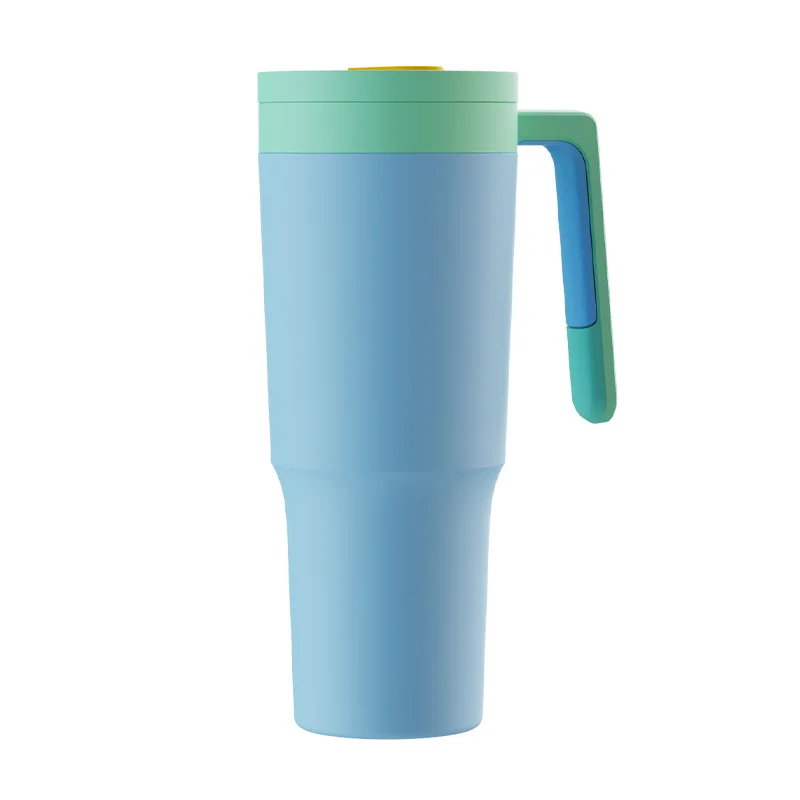 40oz cup large capacity ice Patent Cup 304 stainless steel thermos cup tumbler with handle straw