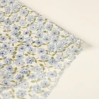 Polyester Chiffon Advantageous Price Lightweight Printed Base 100% Polyester 75d 28 Twisted Chiffon Blue Flower