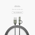 Usb New Arrival Simple Convenient Authentic Serviceable Cheap Techflex 2 In 1 USB Cable