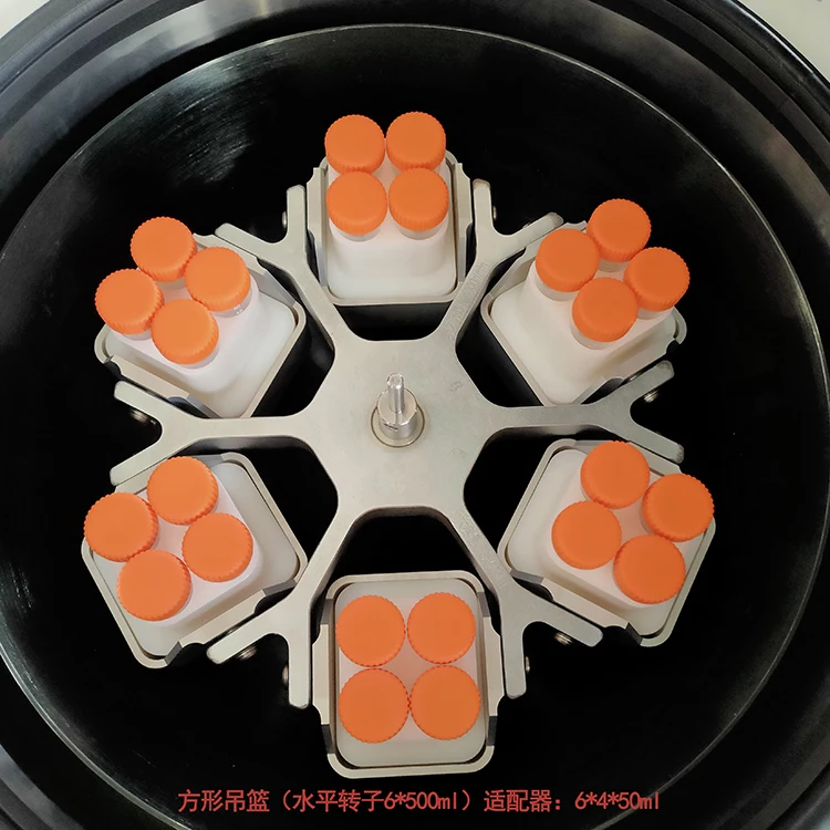 Floor Standing Large Capacity Refrigerated Centrifuge with Swinging 6 Buckets 6037×g and 4x1000ml Capacity for Blood Bank