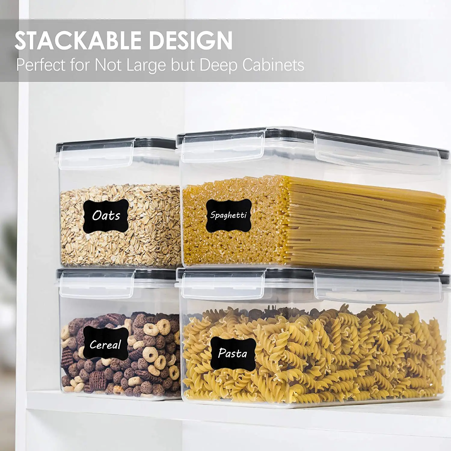 Food Grade Plastic Container Cereal Noodle Food Storage Container