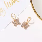 Earrings Earrings 2021 Charms Rhinestone Crystal Hoop Butterfly Earrings