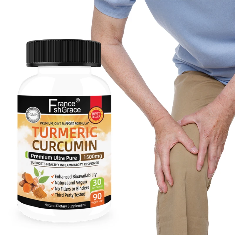 Organic Turmeric Curcumin Ginger Black Pepper 90 Vegan Capsules High Strength Supplement