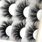 Eyelashes Mink Eyelashes New Design Mink 3D Wholesal Vendor Bulk 25mm Lashes Eyelashes Mink