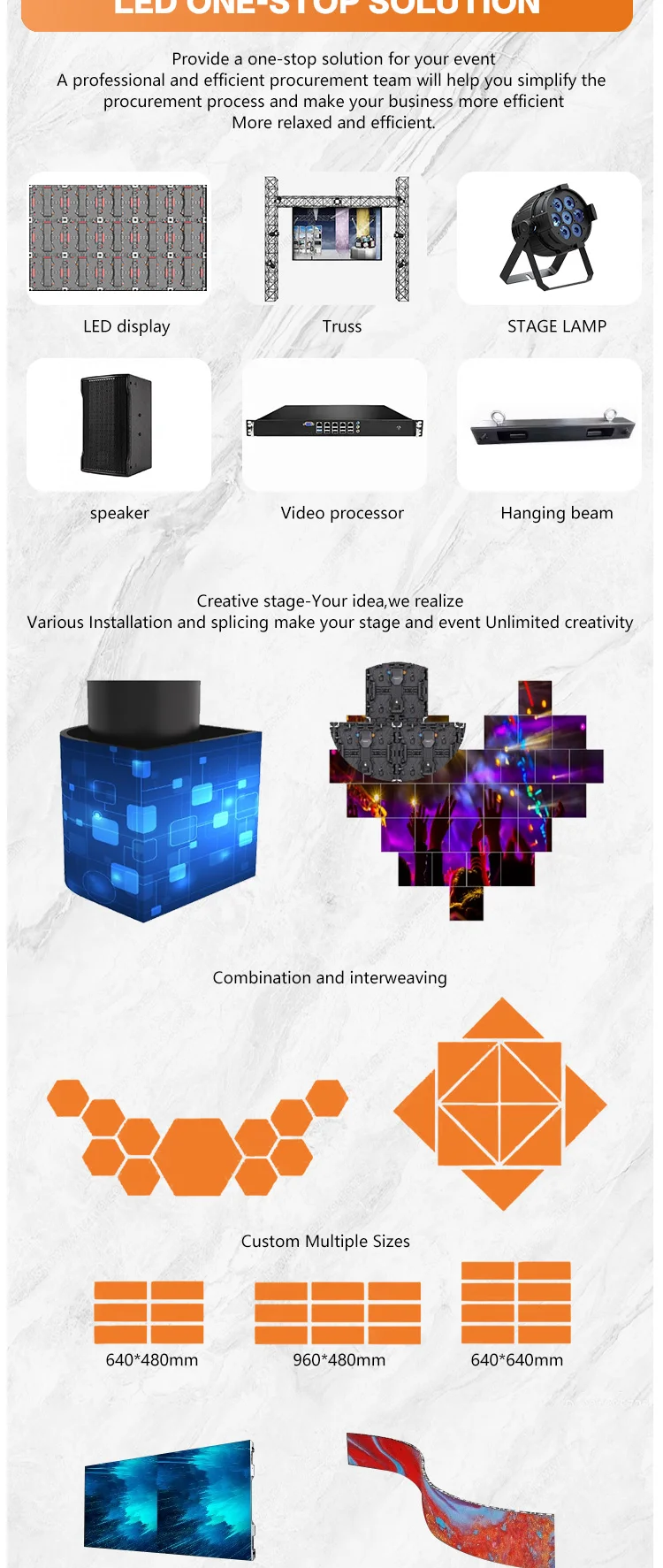 Rental LED Display with 5 Years Warranty 6000 CD Brightness and 2500 cd for Indoor Outdoor Video Wall