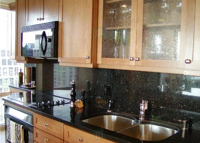product ydstone cut to size black galaxy artificial marble tiles villa exterior staircase wall outdoor bedroom hotel floor bathroom mall-6