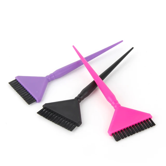Six Colors Antiskid Black nylon hair Custom Tint Hair Dye Hair Color Application Brush for Shangzhiyi