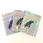 Bags Custom Printed 1 Side Transparent Packaging Small ZipLock Mylar Hologram Bags