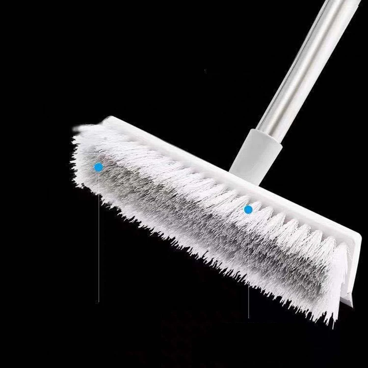 A2209  Stainless Steel Long Handle Bathroom Washing Tool Kitchen Bristle Cleaner Wash Brushes Household Cleaning Floor Mop