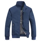 Coat Men's Coats Stylish Spring Autumn Polyester Windbreaker Softshell Full Zip Jacket Coat For Man