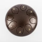 Drum Pan Drum Free Printing Logo 6inches 8tones Brown Tank Hand Pan Steel Tongue Drum With Stick And Bag