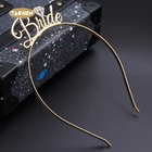 Wedding YACHEH New Style Metal Leaves With Ribbon Handmade Bride Beaded Headband Wedding Supplies