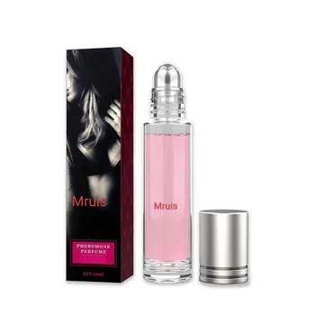 Custom pink 10ml Fresh Floral Woody Fragrance Roll-on Pheromone Essential Parfum Oil Roller Perfume Oil for Men