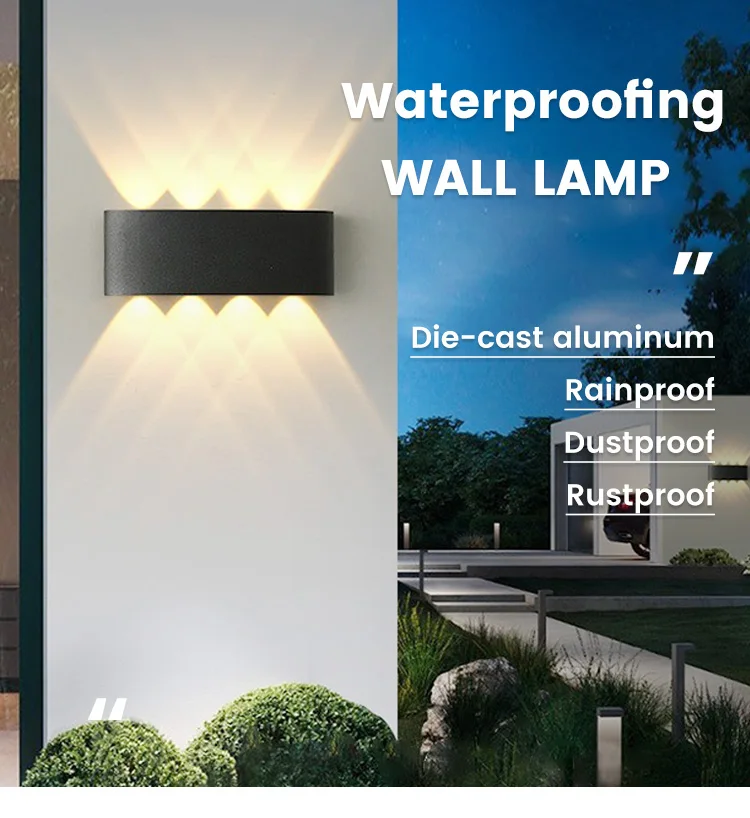 Modern Led Wall Lamps 2w 4w 6w 8w 10w 12w Led Wall Lights Outdoor