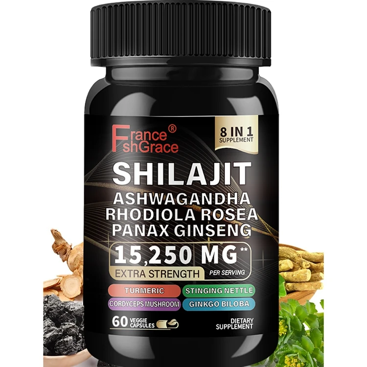 Himalayan Shilajit Energy Booster Con Ashwagandha Rhodiola Rosea Panax